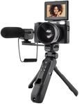 AGFA PHOTO Realishot VLG-4K Vlogging Kit - 24MP Kamera, 4K Video, 3'' LCD-Bildschirm,