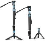 SIRUI P-424FS Kohlefaser-Kamera-Einbeinstativ-Kit, 168,4cm