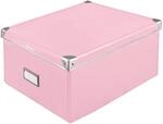 Idena 11010 - Aufbewahrungsbox aus festem Karton, Deckel mit verst&auml;rkten Kanten aus