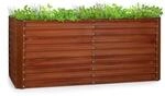 blumfeldt Rust Grow Hochbeet Gartenbeet, verzinktes Stahlblech,...