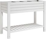 vidaXL Hochbeet, Pflanzkasten mit Bew&auml;sserungssystem, Blumenk&uuml;bel Holz-Optik...