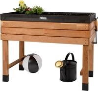 WONDERMAKE&reg; Gro&szlig;es Hochbeet aus Kirschbaum Holz f&uuml;r Garten Balkon Terrasse,