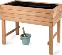 WONDERMAKE&reg; Premium Hochbeet aus Kirschbaum Holz gro&szlig; f&uuml;r Garten Balkon Terrasse,
