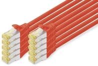 DIGITUS LAN Kabel Cat 6A &ndash; 1 m &ndash; 10 St&uuml;ck &ndash; S/FTP Geschirmt &ndash; 10 Gbit/s &ndash;