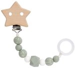 L&Auml;SSIG Schnullerbefestigung Little Universe, star olive