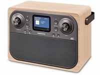 MEDION P66700 DAB+ Radio (DAB Plus UKW Radiowecker, dimmbares TFT Farb Display,
