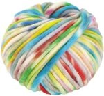 LANA GROSSA Confetti | Fingerdickes Merino-Dochtgarn mit Sprenkeldruck 