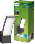 PHILIPS Outdoor Ultra-Efficient Splay Wandleuchte 3,8W, 2700 Kelvin, IP44 wetterfest,