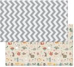Baby MAT - PLAYMAT - DWINGULER Slim - Zigzag Grey - MEDIUM 180 * 140 * 8mm - Wendbar,
