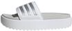 adidas Damen Adilette Platform Slides, Cloud White/Zero Metalic/Grey One, 38 EU