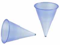 Papstar Spitzbecher / Kegelbecher "Blue Cone" (1000 Stück) 115 ml,