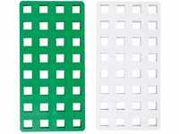 Plus-Plus 9603287 Geniales Konstruktionsspielzeug, Big Steckplatte, grün/weiß, 2