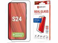Displex Full Cover Panzerglas (10H) für Samsung Galaxy S24, Eco-Montagerahmen,...
