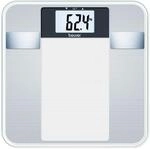Beurer BG 13 Glas-Diagnosewaage mit gro&szlig;er LCD-Anzeige, misst Gewicht, K&ouml;rperfett,
