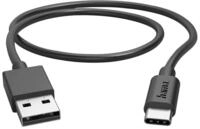Hama Ladekabel, USB-A - USB-C, 0,5 m, Schwarz