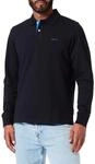 GANT Herren Reg Contrast Pique Rugger Polohemd, Schwarz, XL EU