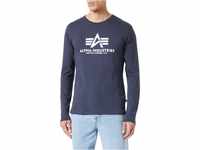 Alpha Industries Herren Basic T-LS Longsleeve T-Shirt, Navy, 56