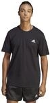 adidas Herren Essentials Single Jersey Embroidered Small Logo Tee, Black, S