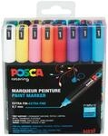 POSCA - Acrylmarker PC-1MR 16er Set 0,7 mm Rundspitze | 16 Marker, wasserbasierte