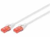 DIGITUS LAN Kabel Cat 6 - 3m - RJ45 Netzwerkkabel - UTP Ungeschirmt - Kompatibel zu