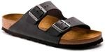 Birkenstock Classic Arizona Leder 552111, Pantoletten, Schwarz (Schwarz 49), 39 EU