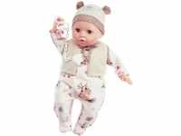 Schildkröt Puppe Amy mit Schnuller (45 Zentimeter, Malhaar, braune Schlafaugen,