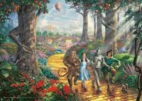 Schmidt Spiele 58426 Thomas Kinkade, Warner, Wizard of Oz, Follow the yellow Brick