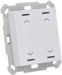 MDT technologies Taster Light 55 2-fach RGBW,rws/gl&auml;,Jalou. BE-TAL5502.A1