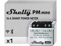 Shelly PM Mini Gen 3 | Intelligenter WLAN- und Bluetooth-Leistungsmesser 1 Kanal 16 A