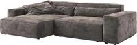 Eckcouch Sirpio XL Mikrofaser Khakibraun 270x170 cm Recamiere variabel