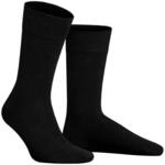 Hudson Herren Socken Relax Cotton druckfreier Bund Black 0005 41-42