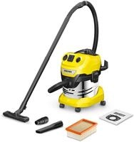 K&Auml;RCHER WD 4 P S V-20/5/22 Nass-& Trockensauger, 20 l Edelstahlbeh&auml;lter, 1000 W, 5
