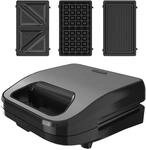 Black+Decker - 3-in-1 Sandwichmaker, Grill & Waffeleisen, 750W, Antihaft