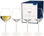 Villeroy & Boch - Manufacture Rock blanc Wei&szlig;weinglas Set 4 teilig Wei&szlig;, Weinglas,