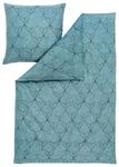 ESTELLA Feinflanell Bettw&auml;sche Cuneo Petrol 1 Bettbezug 135 x 200 cm + 1 Kissenbezug