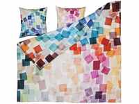 ESTELLA Mako-Satin Bettwäsche Puzzle Multicolor 1 Bettbezug 155 x 220 cm + 1