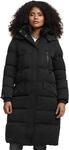 MARIKOO lange Damen Winterjacke warmer Parka gesteppt mit Kapuze B890