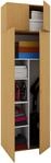 Besenschrank | 6 F&auml;cher | Ma&szlig;e B. 70 x H. 238 x T. 40 cm | Haushaltsschrank 