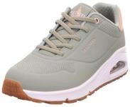 Skechers Damen UNO Shimmer Away Wedge Slip-on Fashion Sneakers Sneaker, Gr&uuml;ner