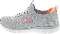 Skechers Damen Summits Top Player Turnschuhe, Gray Knit/Pink & Coral Trim, 38 EU