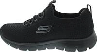 Skechers Damen Summits Top Player Slip-On, Black Knit/Trim, 38 EU
