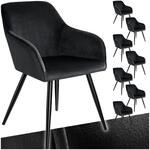 tectake&reg; 8er Set moderner Esszimmer Stuhl, Esszimmerst&uuml;hle mit Sitzfl&auml;che aus