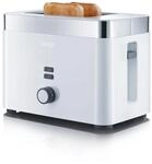 GRAEF Toaster TO61 Wei&szlig; 2-Scheiben-Toaster mit Brotscheibenzentrierung,