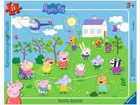 Ravensburger Kinderpuzzle 05697 - Seilspringen mit Peppa Wutz - 11 Teile Peppa Pig