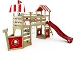 WICKEY Spielturm Kletterger&uuml;st StormFlyer mit Schaukel & roter Rutsche, Outdoor