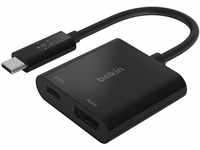 Belkin USB-C-zu-HDMI-Adapter + Aufladen (4K-UHD-Videounterstützung, Power