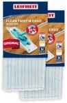 Leifheit 2er Set Wischbezug CLEAN Twist M Ergo, Power CLEAN Micro Duo,...