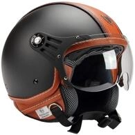 BNO 0P01-PL26 Jethelm Matt + Kunstleder , Motorradhelm, Schutzhelm Helm in der