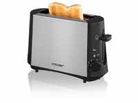 Cloer 3890 Single-Toaster, Minitoaster für 1 Toastscheibe, 600 W, "Auftau-Funktion",