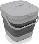 YourCasa&reg; Faltbarer Biom&uuml;lleimer 4L - kompakter Bio M&uuml;lleimer mit geruchsdichtem
